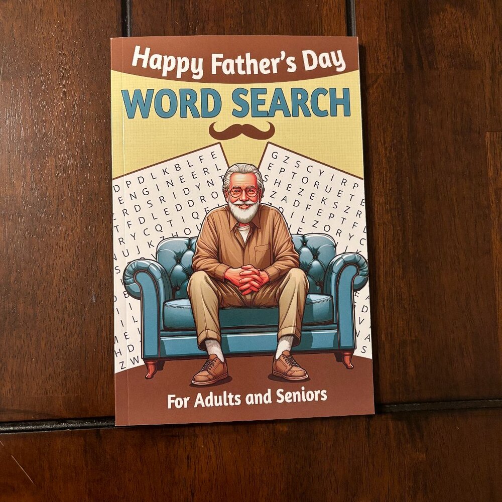 Happy Fathers Day Word Search for Adults and Seniors: